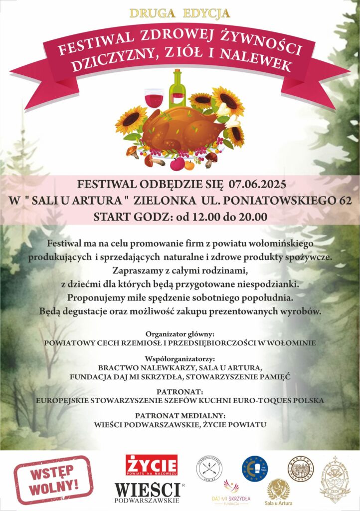 Festiwal Zdrowej Żywności, Dziczyzny, Ziół i Nalewek
